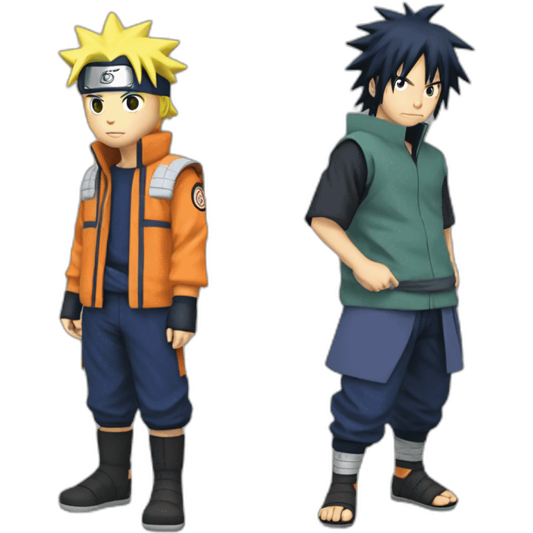 Naruto et Sasuke emoji