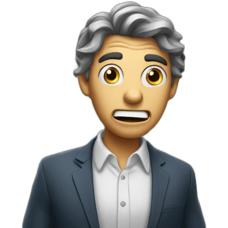 Shocked real estate agent  emoji