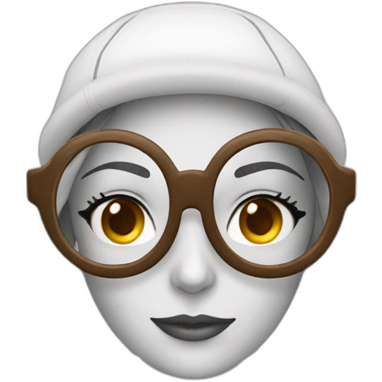 kate bespalova cap and glasses emoji