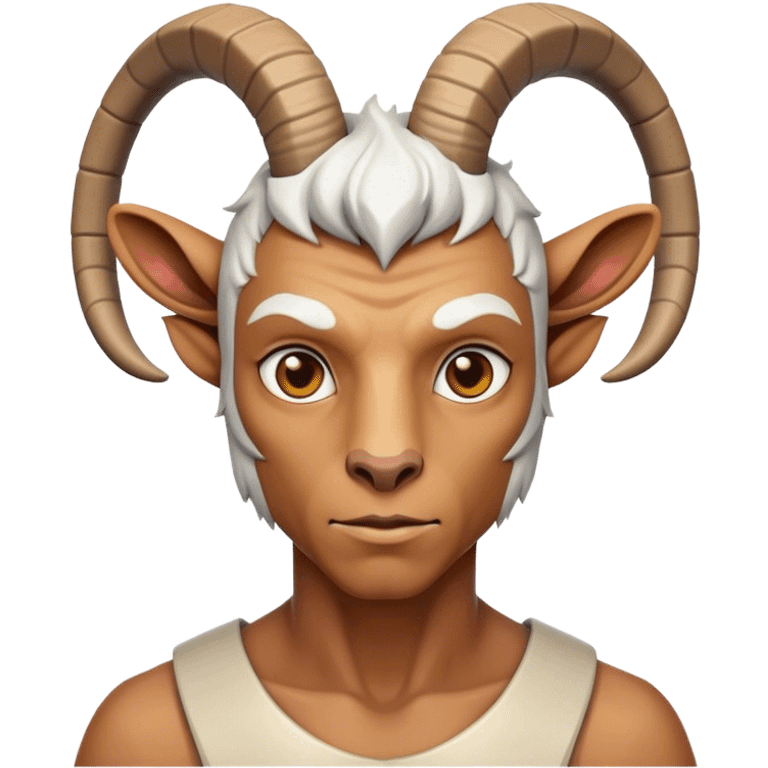 Futuristic Goat(Ram) man 2/3 veiw emoji