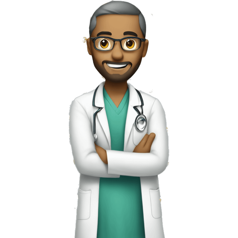 The Muslim doctor is in a hurry emoji