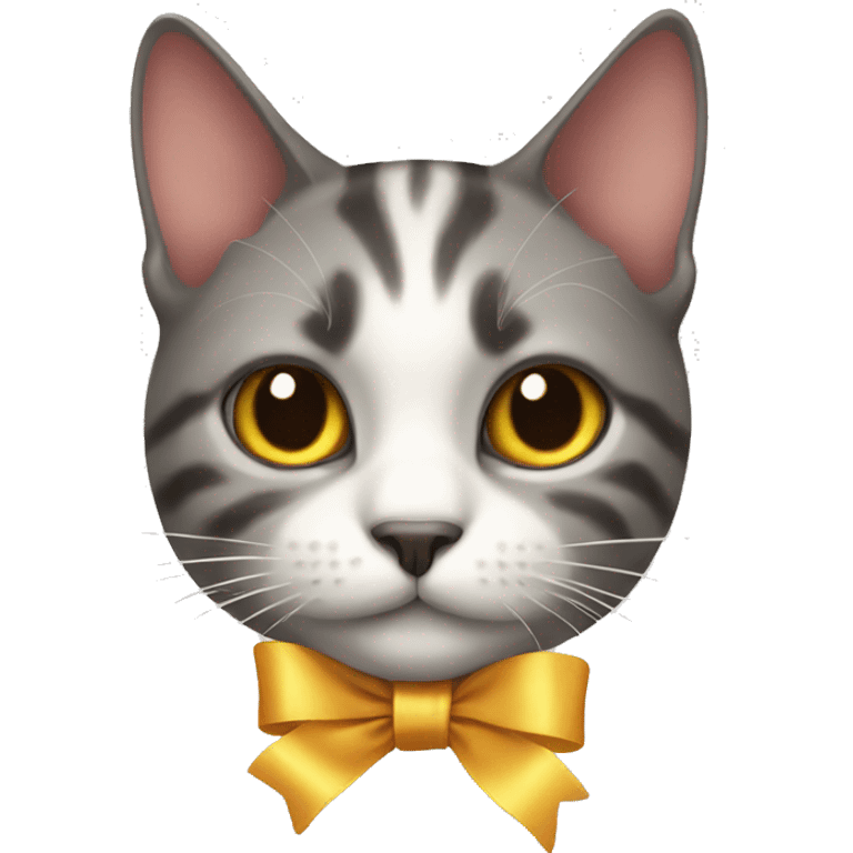 Cat with ribbon emoji