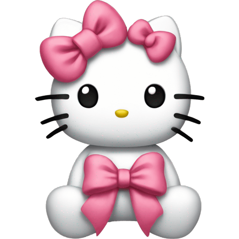 Hello kitty with a bow emoji