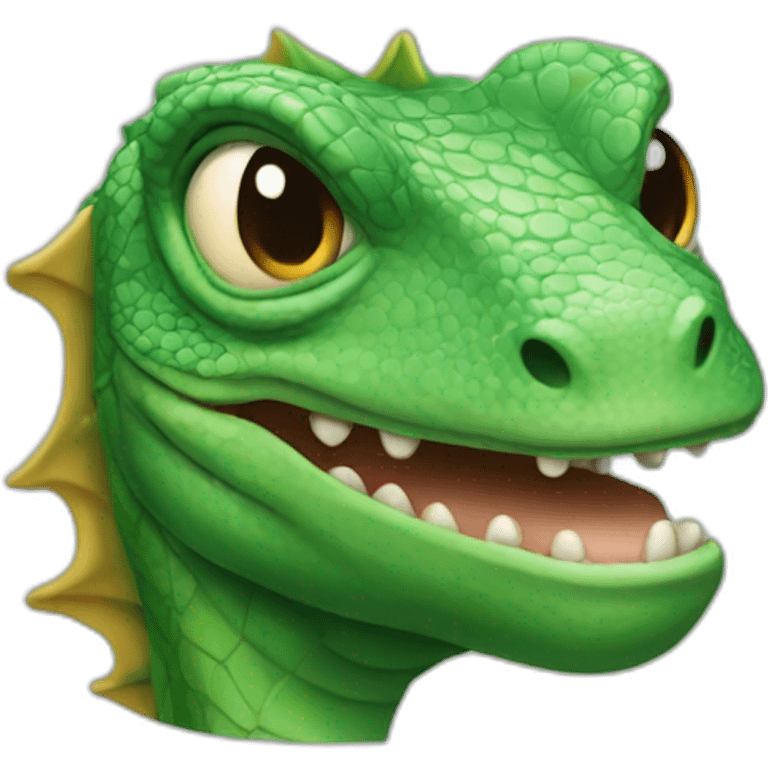 Donald trump but he is a lizard emoji