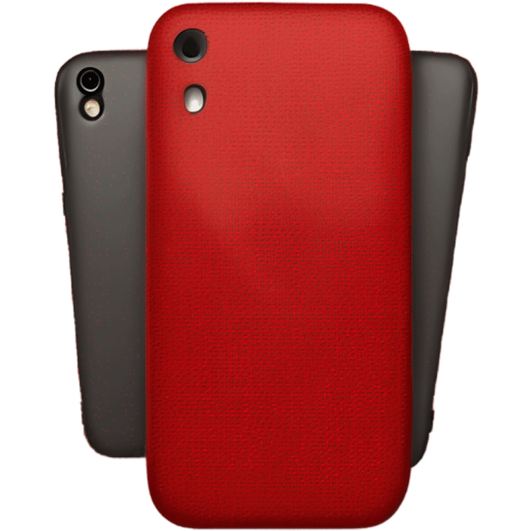 Smartphone vermelho decepcionado emoji