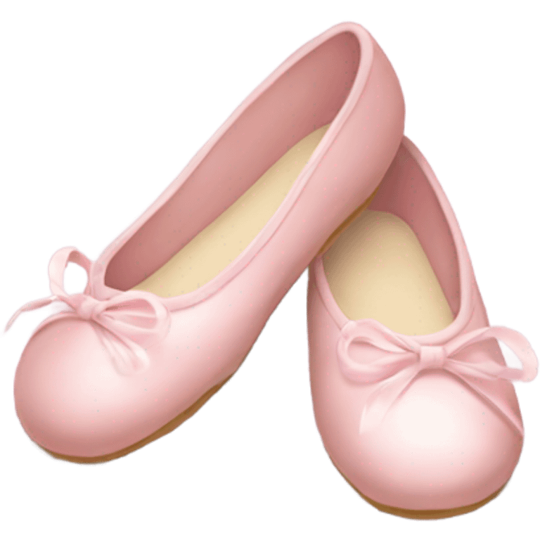 soft pink ballerina shoes emoji