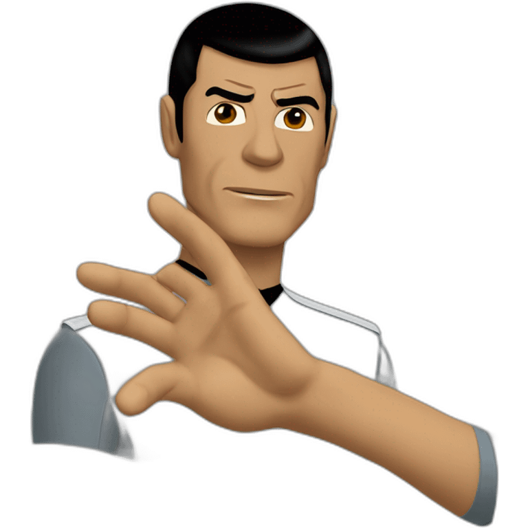 Star Trek Vulcan salute emoji