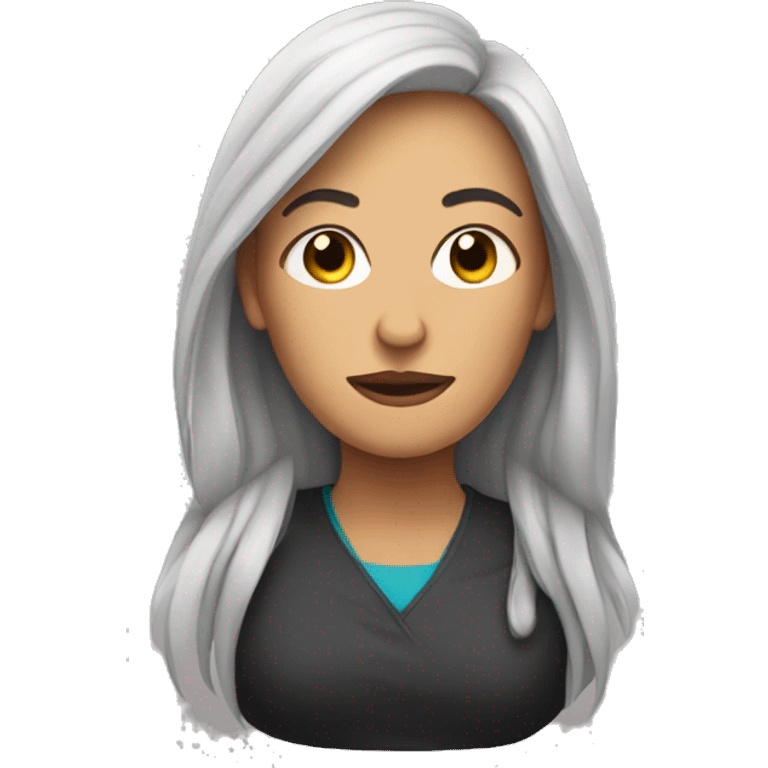 woman with rbf emoji