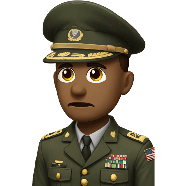 Military man Hopelessness emoji