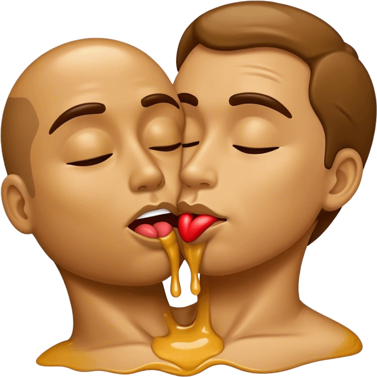 Tan man kiss goo night  emoji