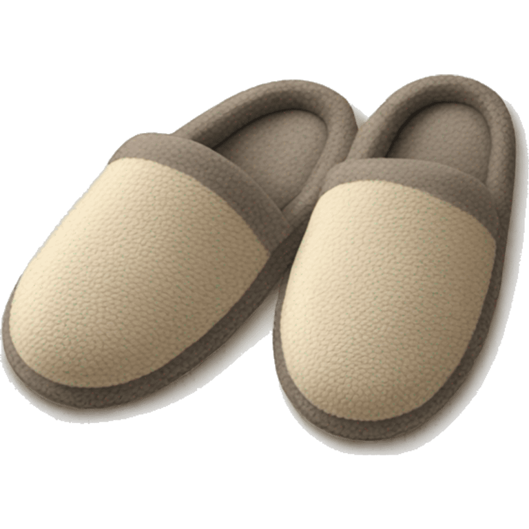 cozy house slippers  emoji