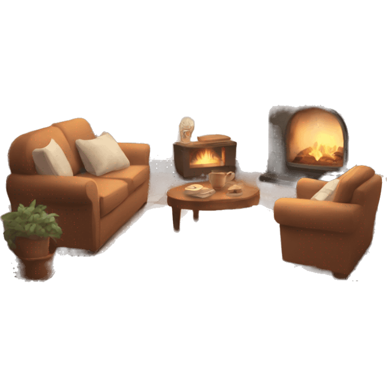 Cozy home vibe aesthetic  emoji