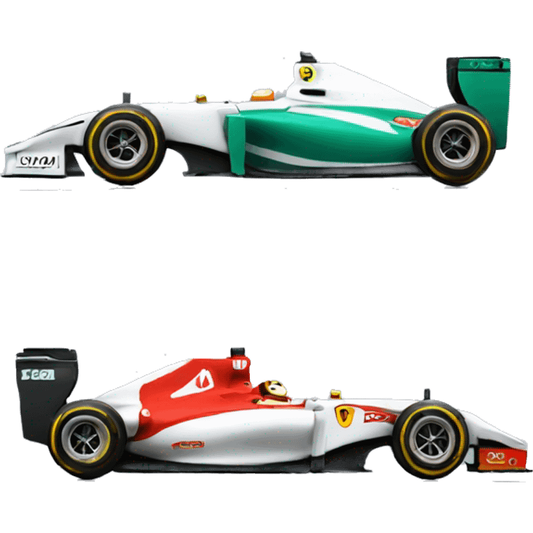 F1 race car emoji