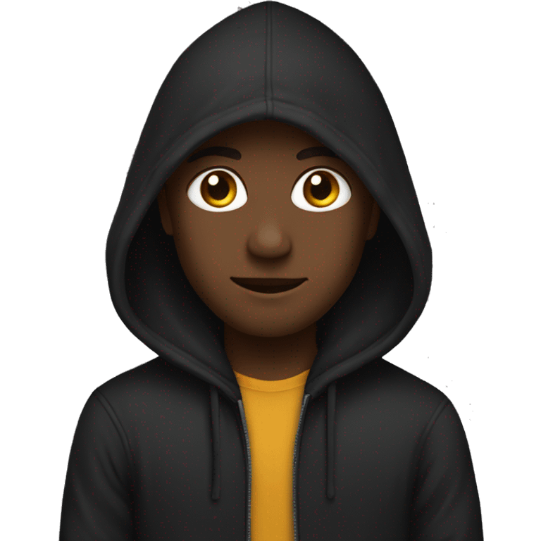 a black hoodie  emoji