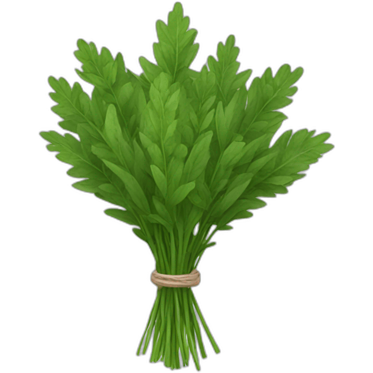 bouquet of green herbs emoji