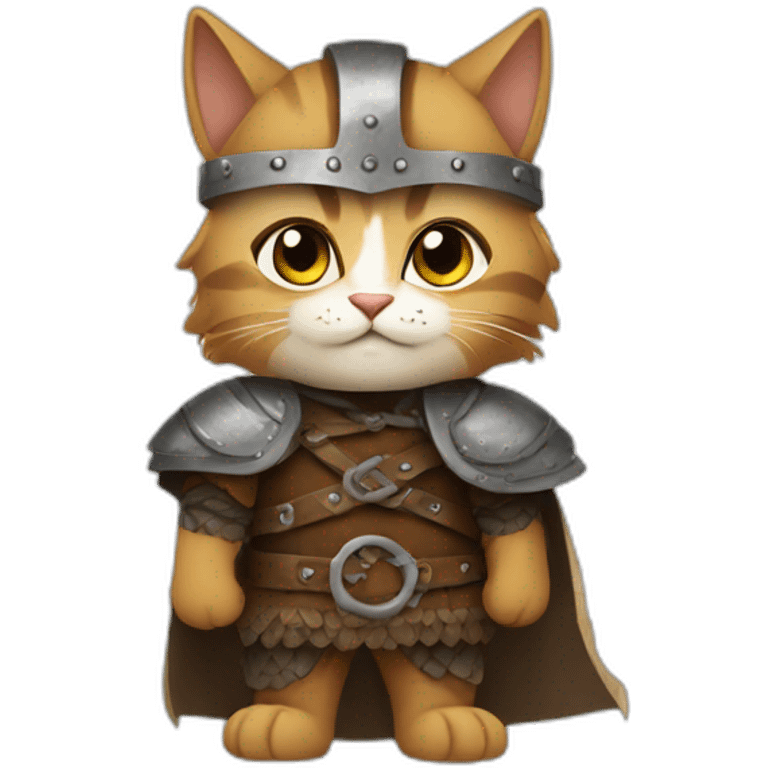 a cat in a viking costume emoji