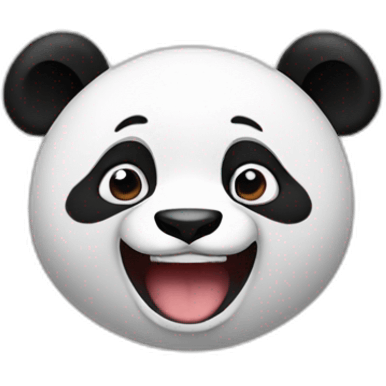 Panda bear tickling emoji