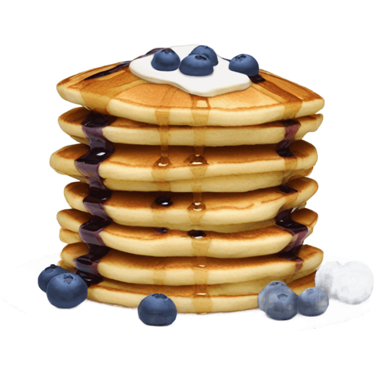 Blueberry pancakes  emoji