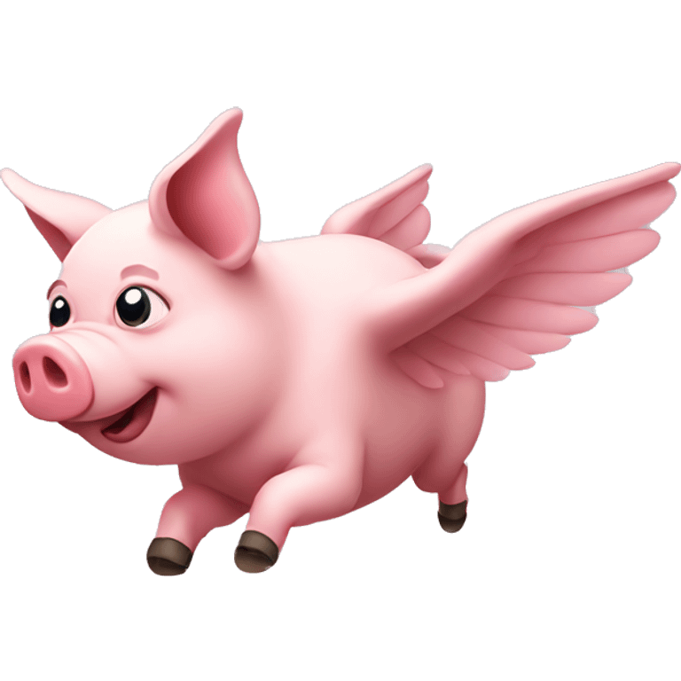 Flying pig emoji