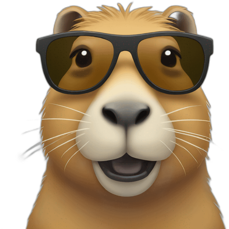 capybara with sunglasses emoji