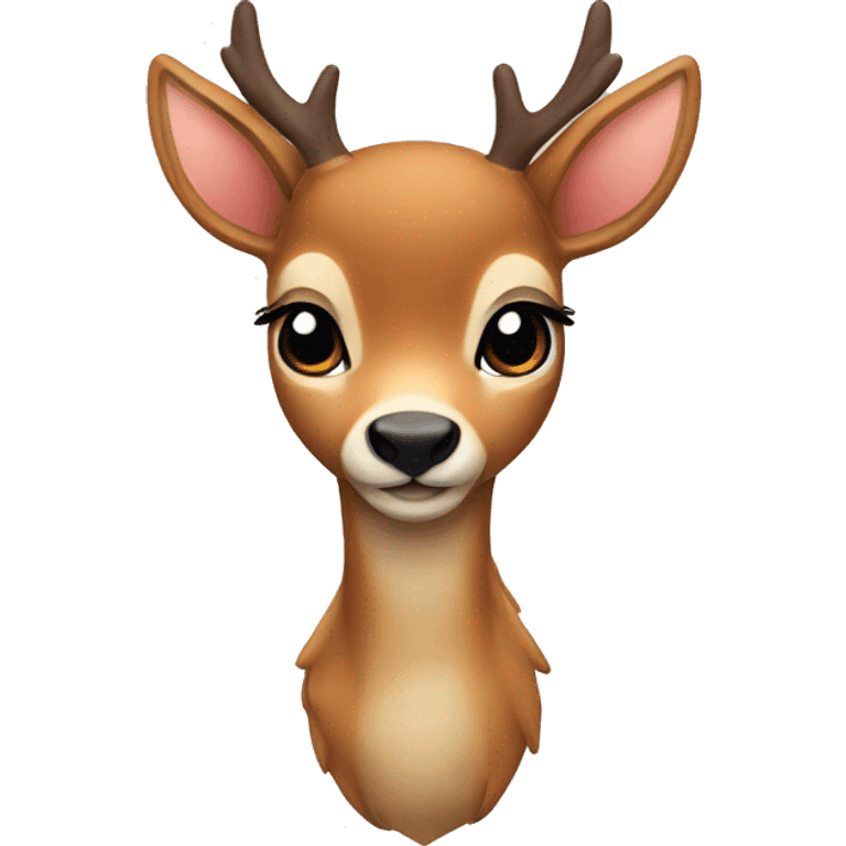 a cute deer  emoji