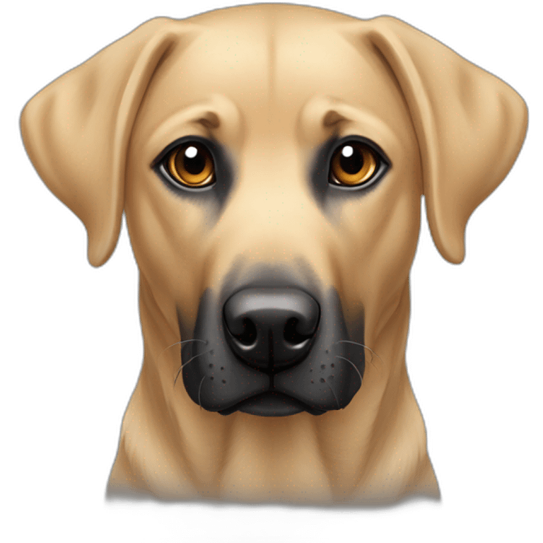 labrador crossed with beauceron gothic emoji