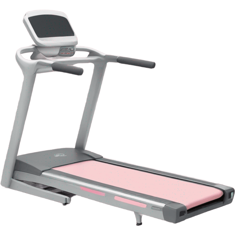 Pastel pink treadmill emoji