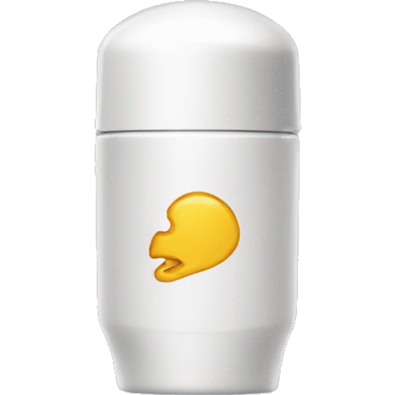 deodorant with a bite out of it emoji