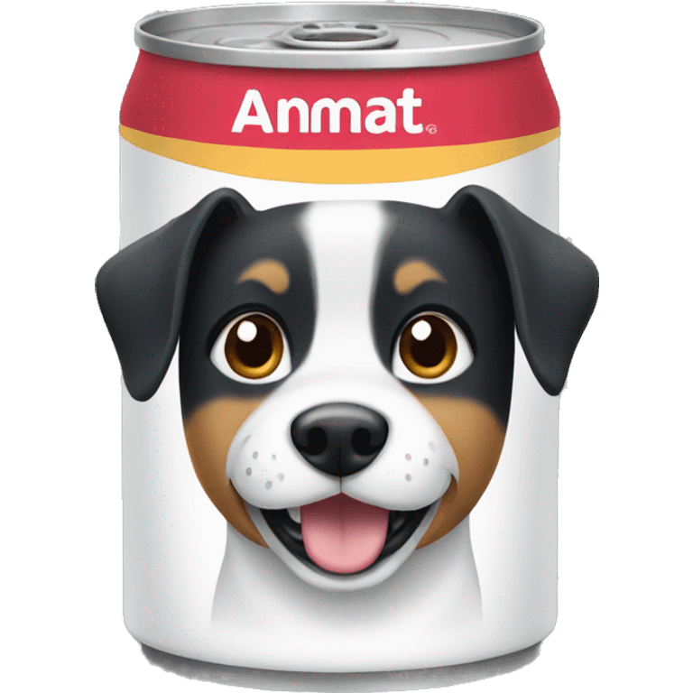 can with dog emoji