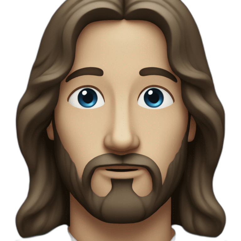 Blue Face Jesus emoji