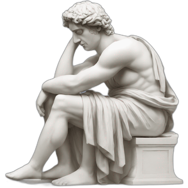 greek statue feeling sick emoji