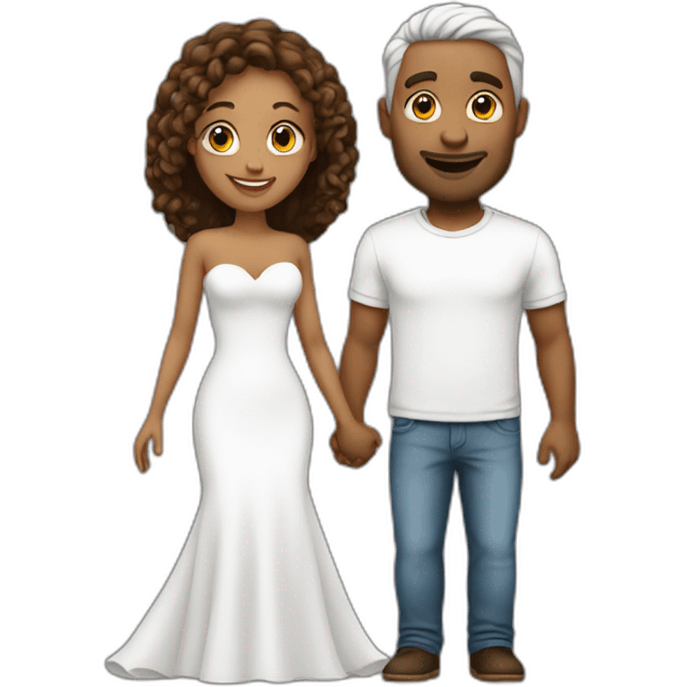 Love-couple-white emoji