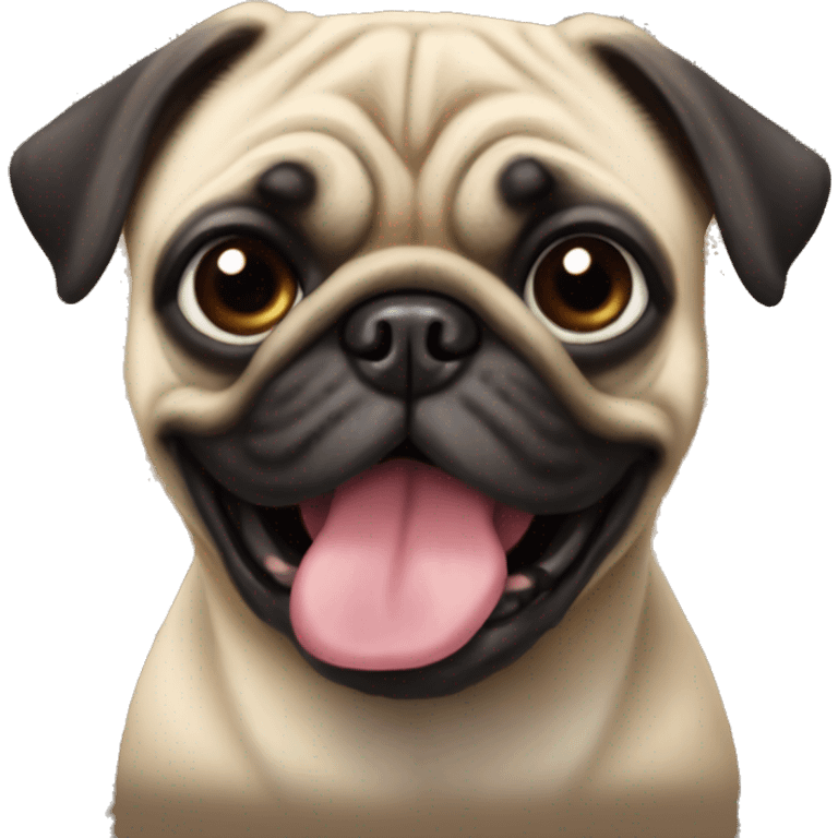 Perro pug  emoji