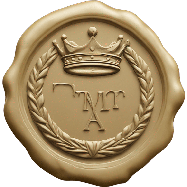 king wax seal in circle emoji