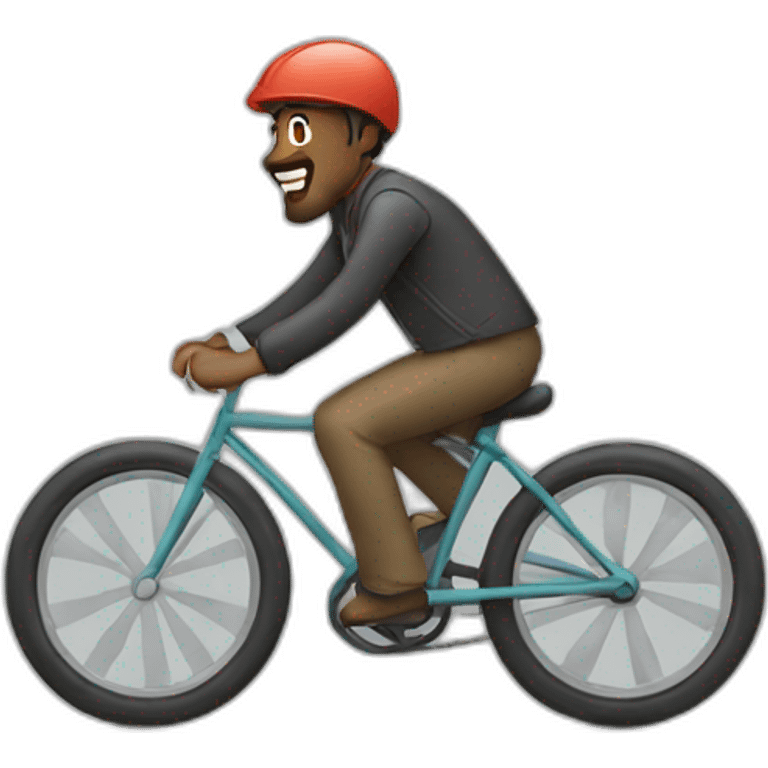 a man riding a bike emoji