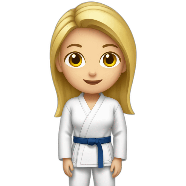 Fille qui fait du judo emoji