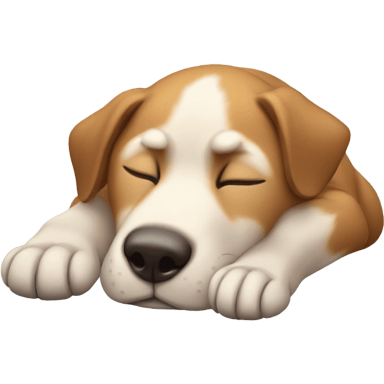 Dog sleeping emoji