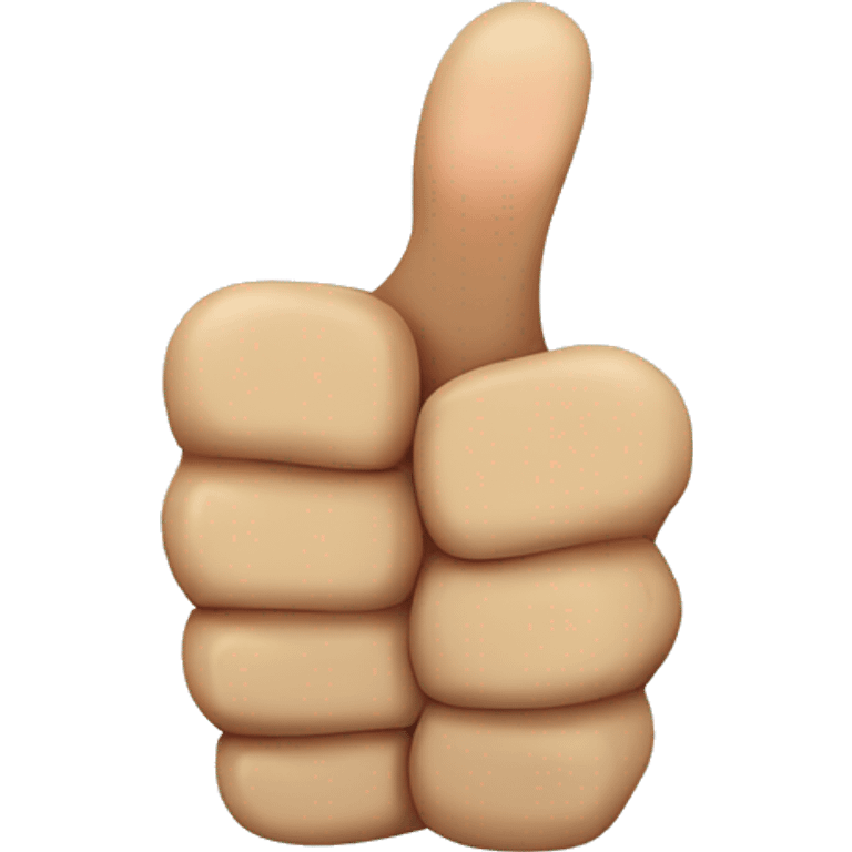 Fist around thumbs up emoji