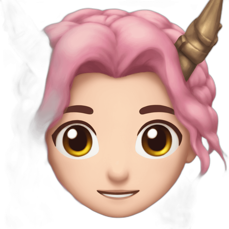 DEMON SLAYER Nezuko as a unicorn emoji