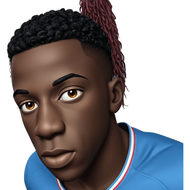 dark-skinned male portrait emoji