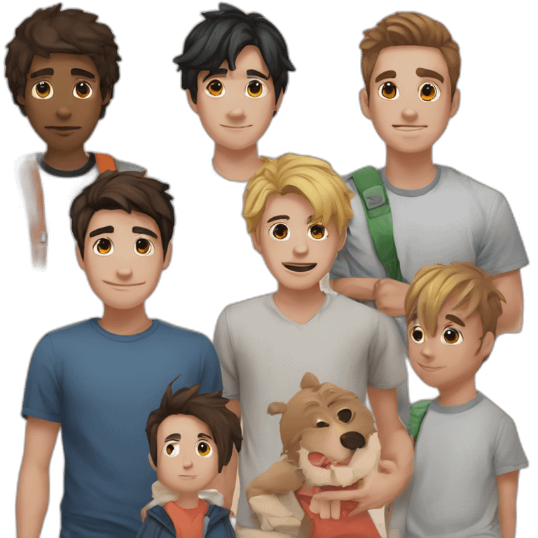 ryan , max , panda , jacob , madaja , pufu , khouyaand zr emoji