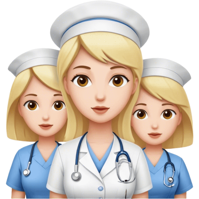 three nursing girls  emoji