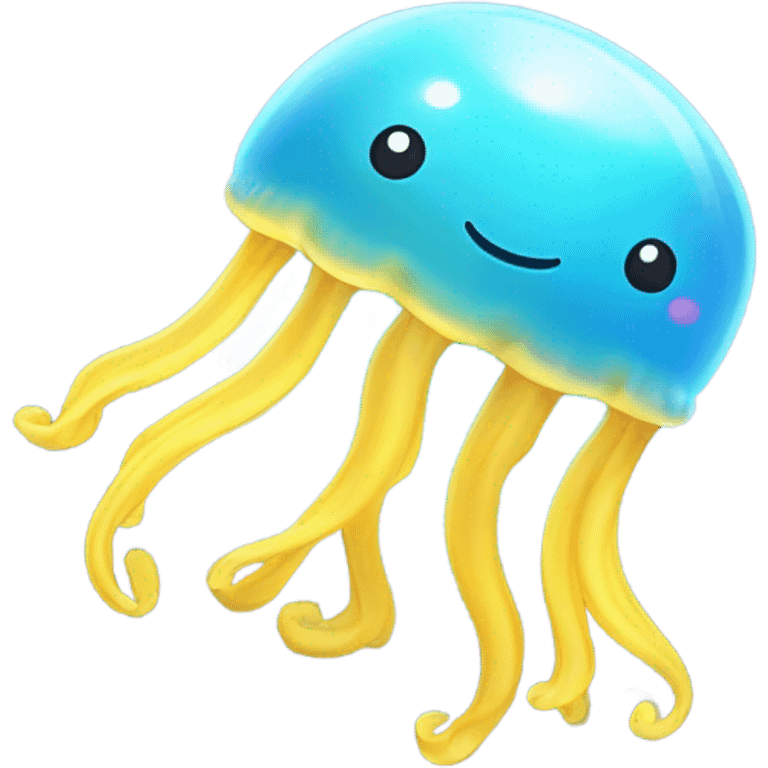 emoji holding a jelly fish emoji