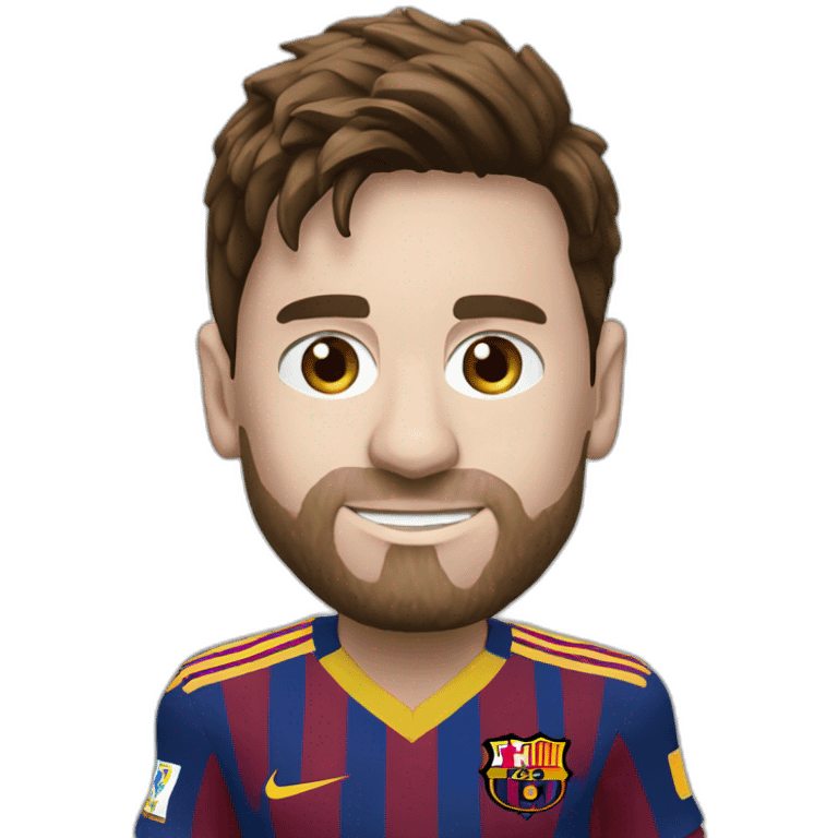 messi with the ballon dor emoji