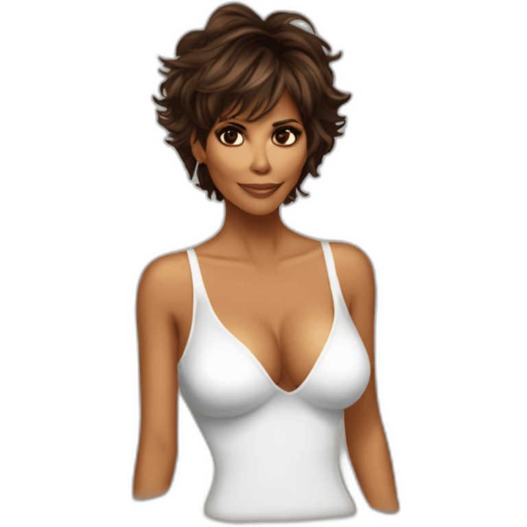 Halle berry seductive look emoji