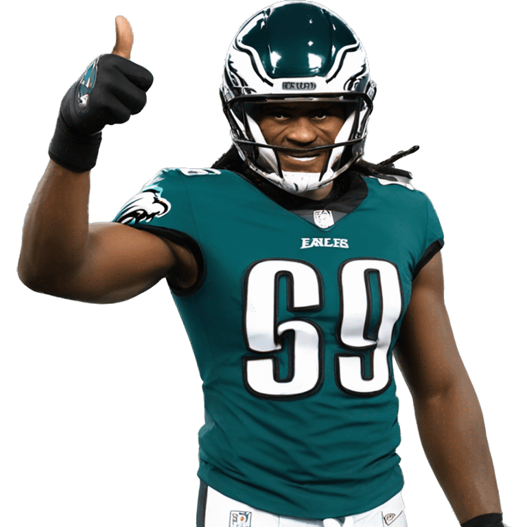 Eagles player thumbs up emoji