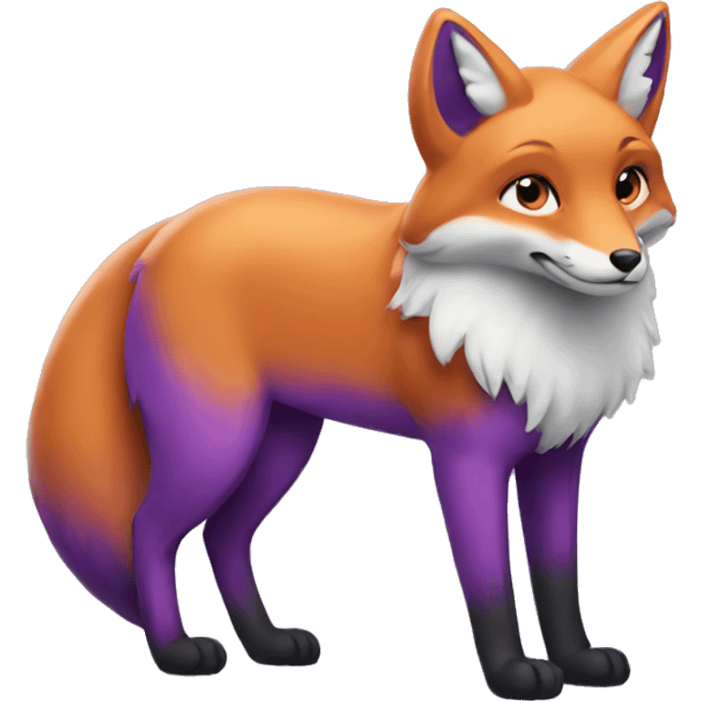 purple fox emoji