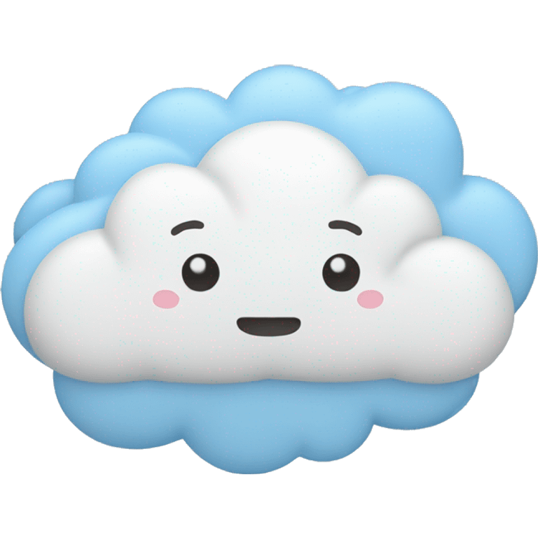 cloud with small pastel blue hearts emoji