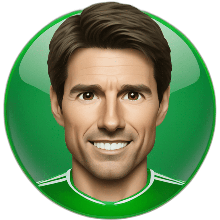 hyperrealistic tom cruise betis soccer player emoji