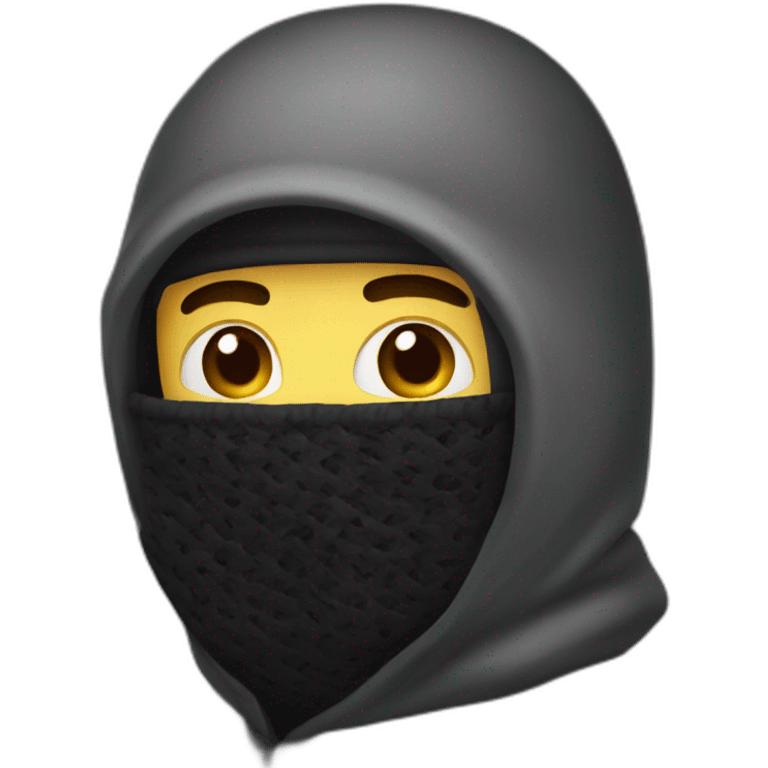 Balaclava man emoji